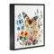 Stupell Industries Spring Butterfly Garden Framed Giclee Wall Art Design by LSR Design Studio
